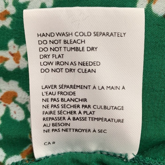 Faithful  the Brand Mira Wrap Dress Cap Estel Print Green Size 2 - Picture 10 of 10